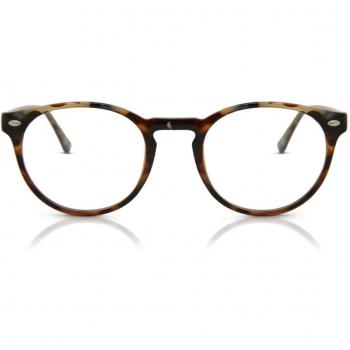 Gafas Recetadas Oval Montuta Completa Plástico Tortoiseshell para Hombre - Gafas Anti-Azules - SmartBuy Collection