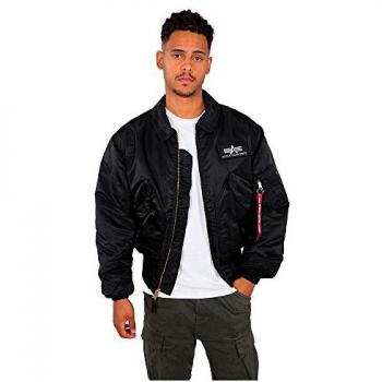Alpha Industries Men's CWU 45 Heritage Bomber Jacket Black XS