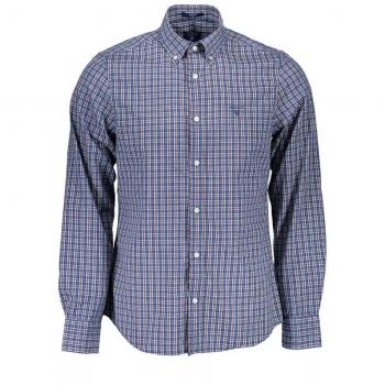 Gant Elegant Slim Fit Long Sleeve Button-Down Shirt - Blue - Size S