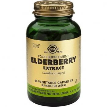 Solgar Elderberry Extract 60 Vegicaps - Botanical Formula, Dietary Supplement, Immune Support