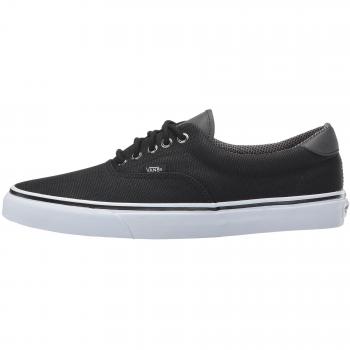 Vans U Era 59 Black White Mens Canvas Skate Trainers Shoes-7