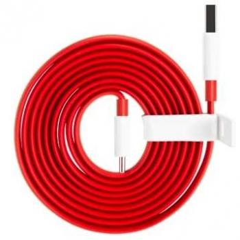 Cable de Carga OnePlus SUPERVOOC USB-C a USB-A de 1 metro Rojo y Blanco