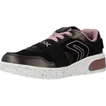 Geox J XLED Girl Trainers Girls Black/Pink/Led - UK:13 Kid - Hi top Trainers