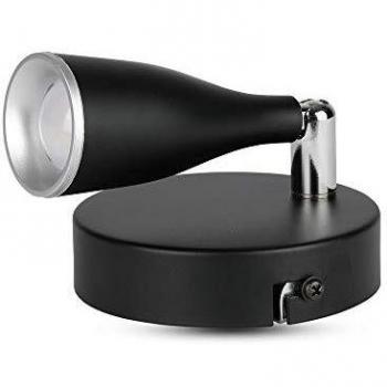 Lámpara LED de Pared Orientable 4,5W Cuerpo Negro Luz Natural 4000K IP20
