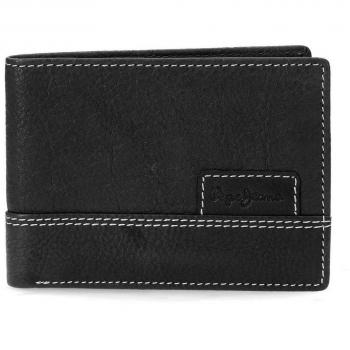 Pepe Jeans 7143161 New Doors Monedero, 11 cm, 0.09 Litros, Negro