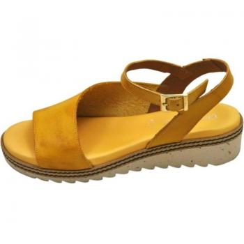 Sandalia Dorking D8771-TX para mujer en color amarillo, tipo caminar y tiempo libre