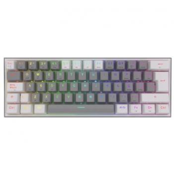 Redragon - Fizz Pro Teclado Mecanico Gaming Inalámbrico RGB Español Gris/Blanco