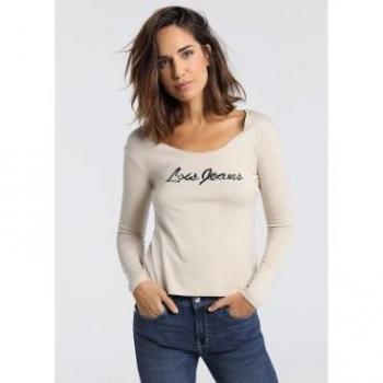 Camiseta de Manga Larga 132099 Beige Lois