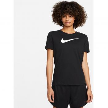 Nike Dri-Fit Swoosh T-Shirt Women Black, Size L
