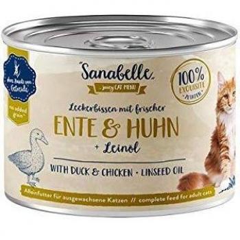 Sanabelle All Meat - Pack económico: 24 x 195 g - Pato e frango