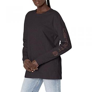 Camiseta de Manga Larga Workwear Logo Carhartt para Damas - Rojo (M)