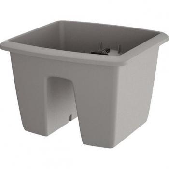 Maceta Prosperplast Respana Railing 9L - Gris Piedra