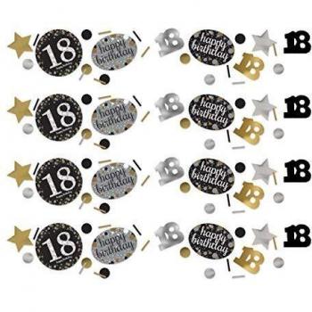 Confeti para celebración de 18 cumpleaños, Amscan 9900555, 34 g, color dorado