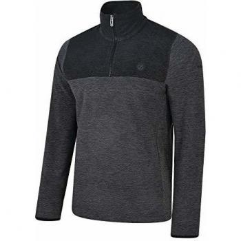 Dare 2b Obstinate Half Zip Marl Fleece with Stretch Binding to Cuffs Forro Polar, Hombre, Gris carbón/Negro, XX-Large
