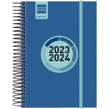 Agenda escolar 2023-2024 Finocam 8º día página Label azul