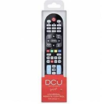 DCU TECNOLOGIC | Mando a Distancia Universal | Control Remoto TV LCD/LED | Botón para Netflix y Youtube | Negro