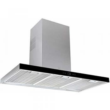 Teka - Campana Extractora, Touch Control y Motor ECOPOWER, Modelo DLH 786, Cristal Negro, Acero Inoxidable, 67 x 90 x 48 cm