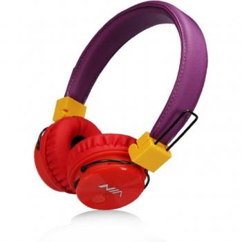 Auriculares inalámbricos Bluetooth NIA X3 originales, plegables y ajustables con micrófono, soporte para tarjeta TF y radio FM