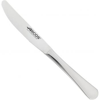 Cuchillo de postre Arcos Serie Lisboa, Cuchillo Monoblock de una pieza en Acero Inoxidable 85 mm con Mango Perlado - Color Plata