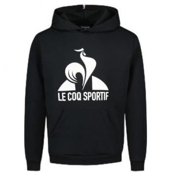 Sudadera con capucha Le Coq Sportif Essential N3 negro puro/blanco infantil - 8 años
