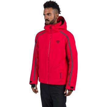 Chaqueta de esquí Rossignol Saluver con capucha roja oscuro para hombre - Talla M