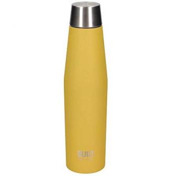 Botella de Agua a Prueba de Fugas de Acero Inoxidable 540 ml - Amarillo y Gris