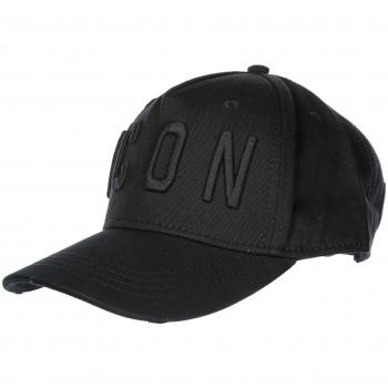 Dsquared2 cappello berretto adjustable men's in cotton baseball black