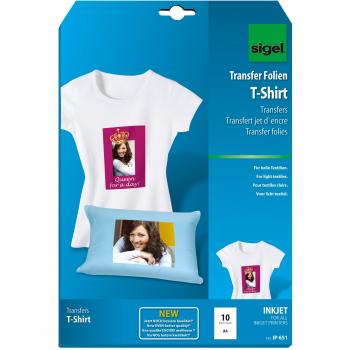 SIGEL IP651 Transferencia inyección de tinta para camisetas, tamaño A4