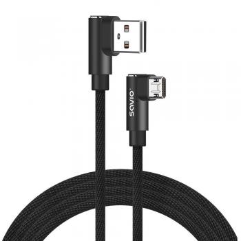 Cable USB Reversible Savio Micro USB a USB A 2m Carga Rápida 2.4A Trenzado
