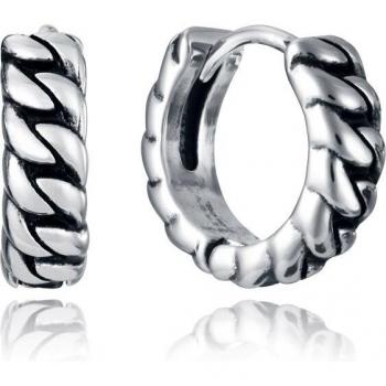 Pendientes Viceroy Beat aro de acero envejecido