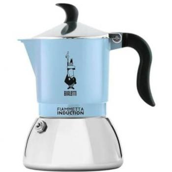 Cafetera Italiana Bialetti Fiammetta Inducción Azul 2 Tazas 100 ml