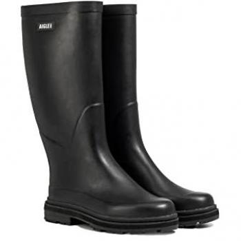 Aigle Ultra Rain Women's Black Mid Calf Wellington Boots