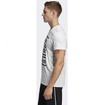 adidas M C90 BRD tee Camiseta, Hombre, Blanco/Negro