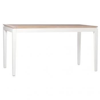 Mesa Extensible Rectangular de MDF Natural y Madera 150/200x78 cm