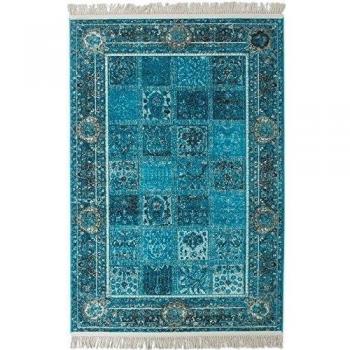 DolceMora Sehrazat Historia 7001 - Alfombra, 1.50 x 0.80 x 15.00 cm, color turquesa