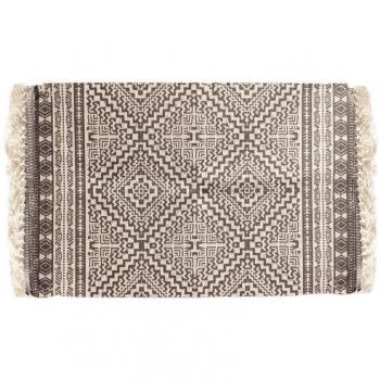 Alfombra Étnica Elegante 60x90 cm - Diseño Negro