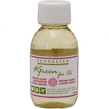 Medium Líquido Verde para Pintura al Óleo 100 ml - Sennelier, No Tóxico, Ingredientes Naturales