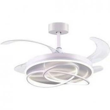 Ventilador de Techo Atlas Bel Air 80W 4 Aspas Retráctiles Blanco Ø108 cm