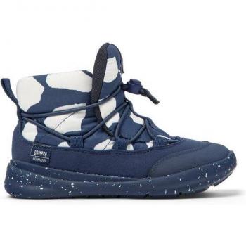 CAMPER Ergo Sneakers for Girls - Blue/White, Size 30, Cotton Fabric
