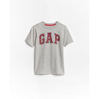 Camiseta de niño GAP con logo en gris, ajuste regular