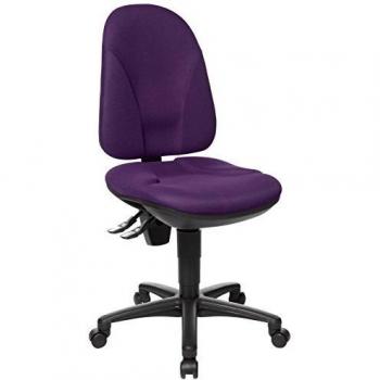 Topstar PO50BC7 Point 35 - Silla de escritorio con ruedas, color morado