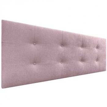 Cabecero Acolchado Capitone Acualine 145x60cm Tapizado en Tela Salmón con 8cm de Grosor para Camas 120/135/140