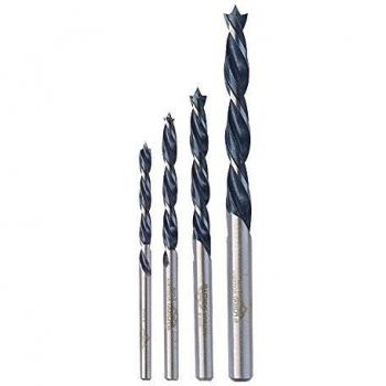 Stubai 300640 - Pack de 4 brocas en espiral para madera