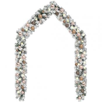 LED Christmas Garland with Green Ball Set 5m PVC