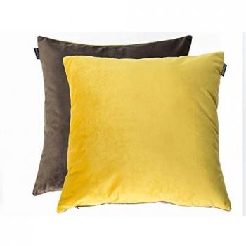 Antilo - Funda de Cojín Merlin 45x45 cm - Color Mostaza - Marrón