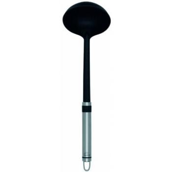 Brabantia 363603 - Cucharón sopero, acero y nylon, color gris y negro