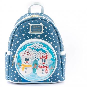Mochila Mickey Minnie Snowman Disney Loungefly 26Cm
