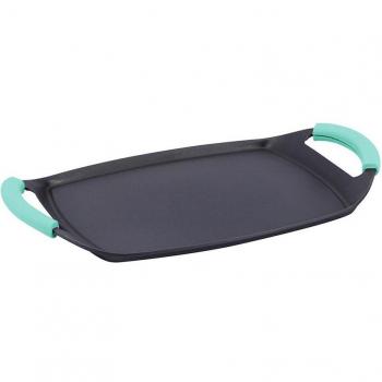 Plancha de Asar Castey Aquamarine 36 cm de Aluminio Fundido con Antiadherente Libre de PFOA