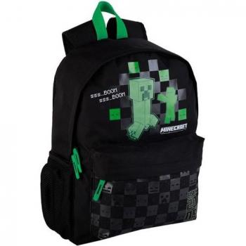 Mochila Escolar Americana Minecraft Creeper 41 x 31 x 13.5 cm - Mochila americana Minecraft Creeper Toybags negro