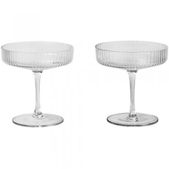 Ripple Champagne Saucer, Set of 2